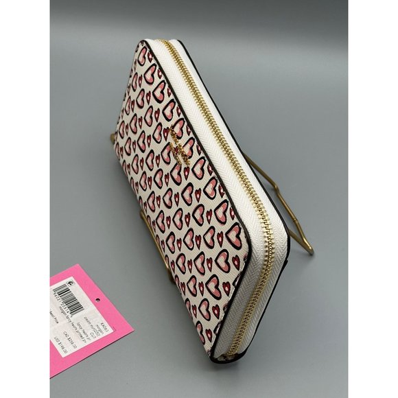 Kate Spade Morgan Fancy Hearts Zip-around Continental Wallet KA063 NWT - Picture 13 of 13